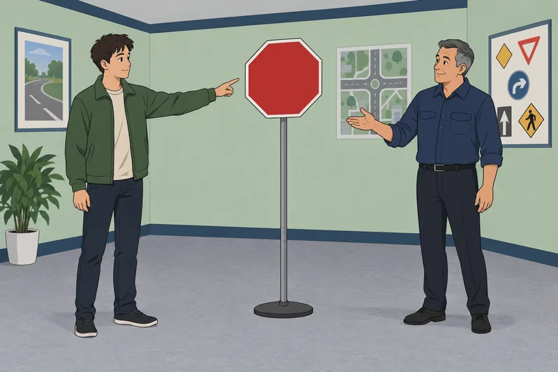 DMV Chapter 4-11 appears in a driving classroom.