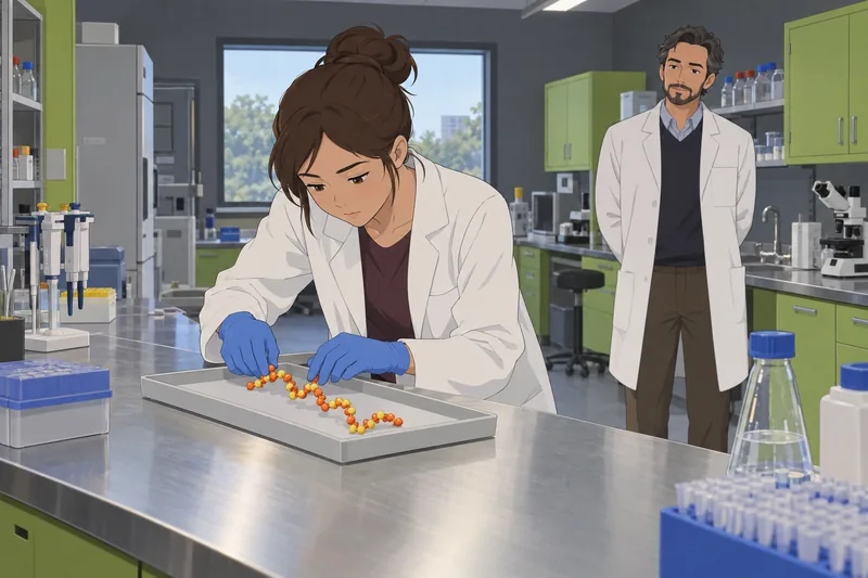 DNA and RNA guide a laboratory exercise.