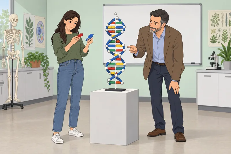 El cuestionario sobre ADN guía la clase.