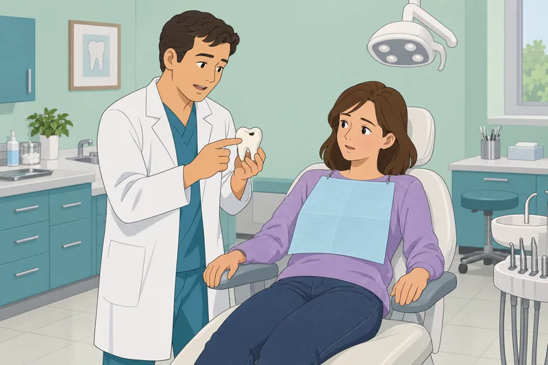 Do I Have? Dentist explains a tooth spot.