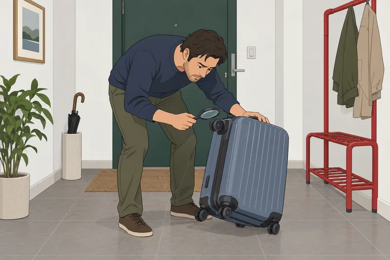 El cuestionario ¿Tengo chinches cerca de una maleta.