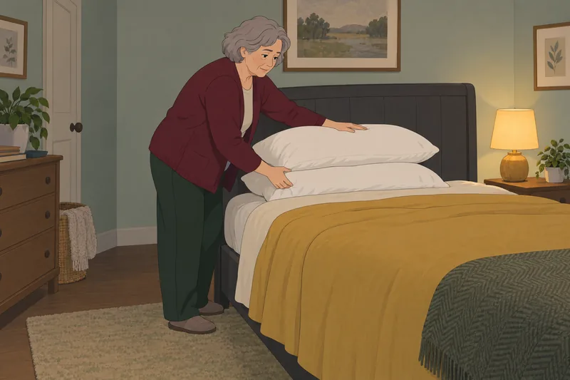 Do I Have? Raised pillows support nighttime breathing.