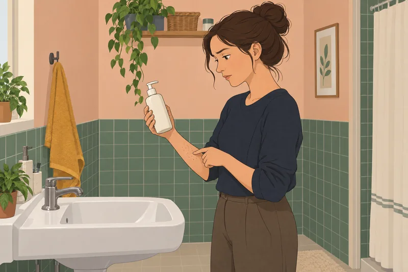 Do I Have: bathroom bottle and uniform bumps.