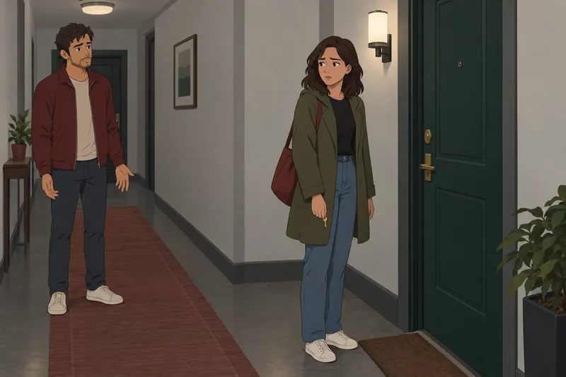 Do I Have a guarded hallway conversation.