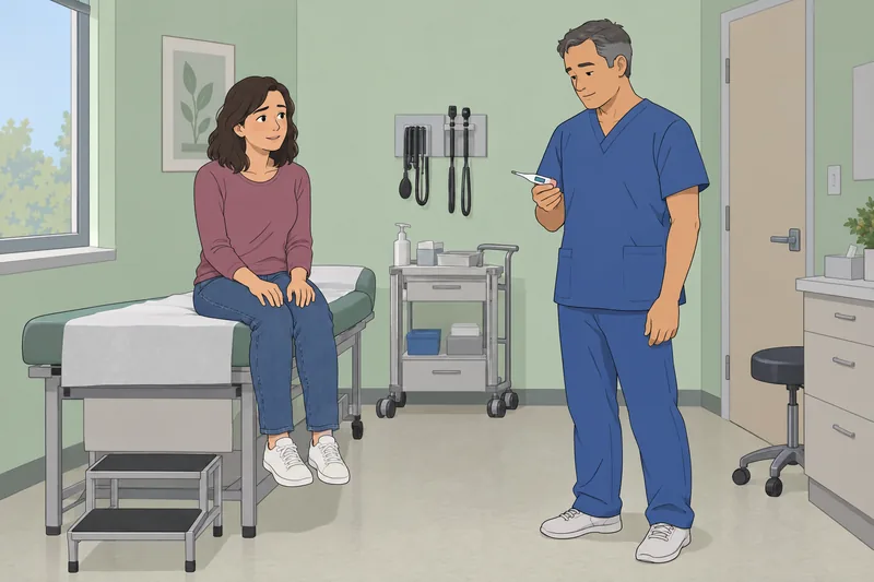 cuestionario ¿Tengo TSS?: control de temperatura clínica.