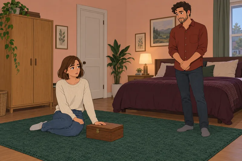 ¿Amo a mi novio? Recuerdos en una caja.