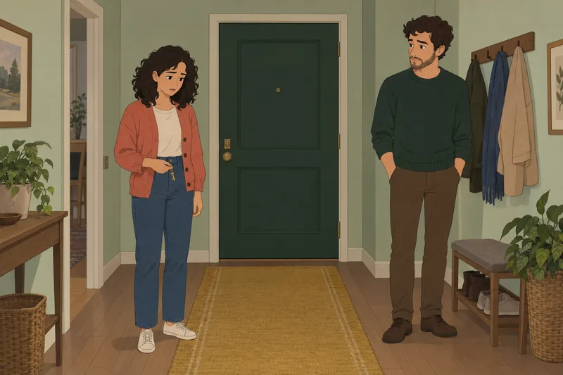 ¿Amo a mi novio ante una puerta?