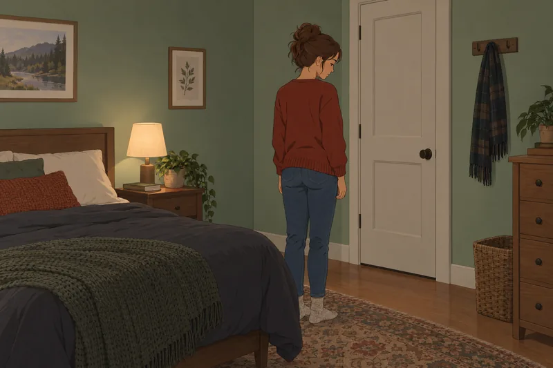 Una escena: cuestionario ¿Lo extraño? y su bufanda.