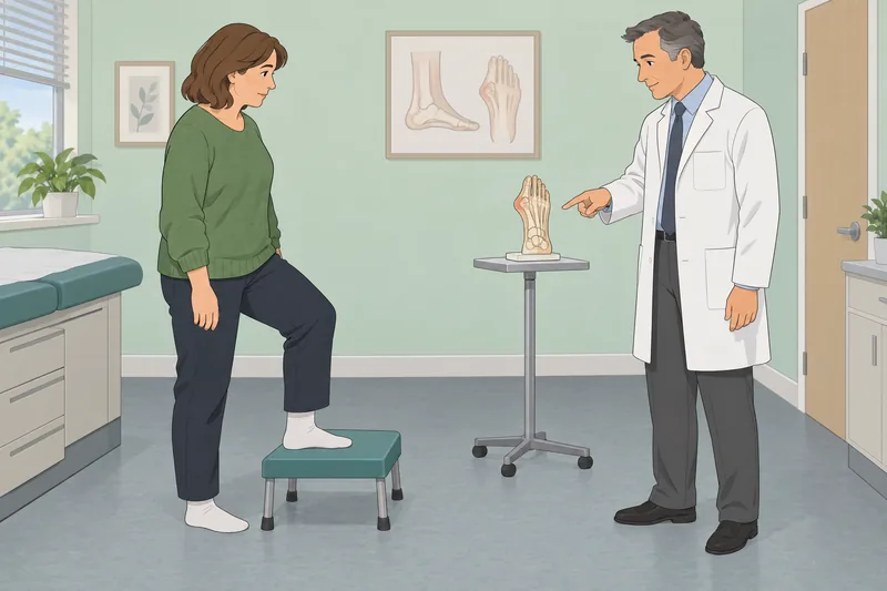Do I Need: patient discusses foot pain.