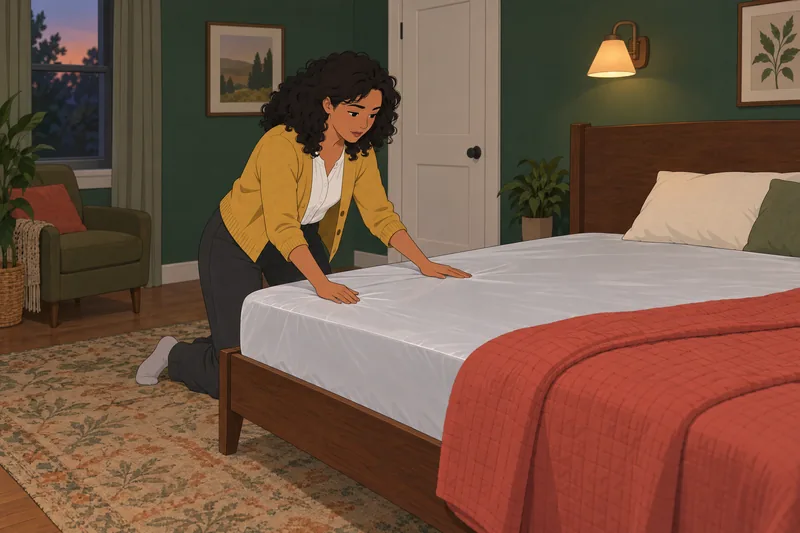 Do I Need: an adult prepares the bed.
