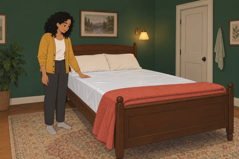 cuestionario ¿Necesito usar: adulta prepara la cama.