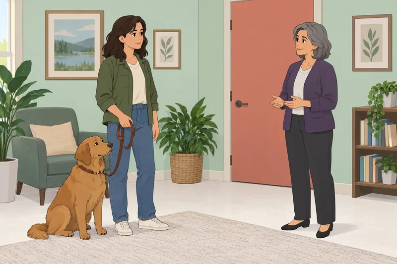 Do I Qualify beside a calm support dog.