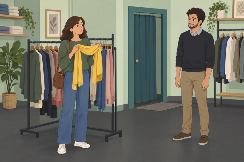 Do I Seek approval in a clothing shop?