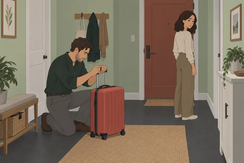 Do I Want a suitcase near the door.