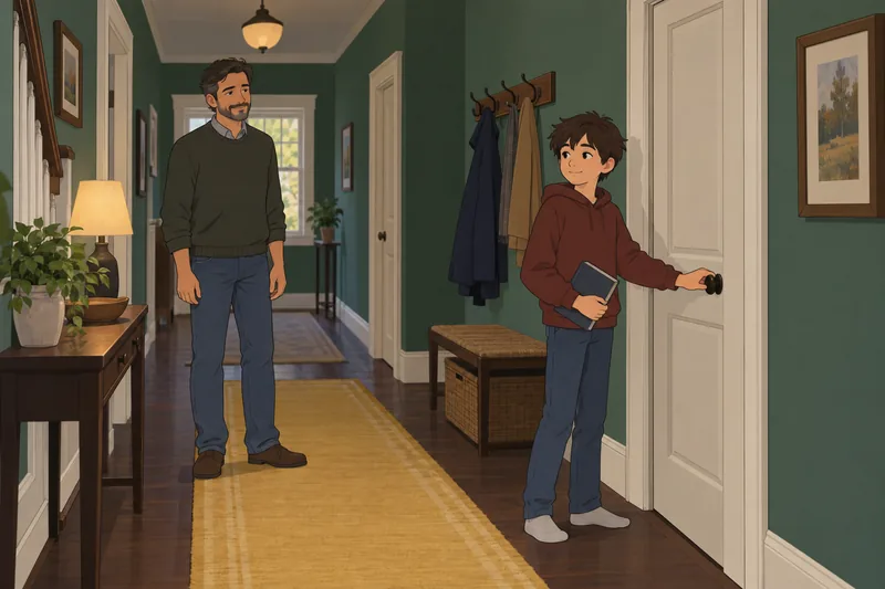 Do My Parents: Child closes bedroom door.