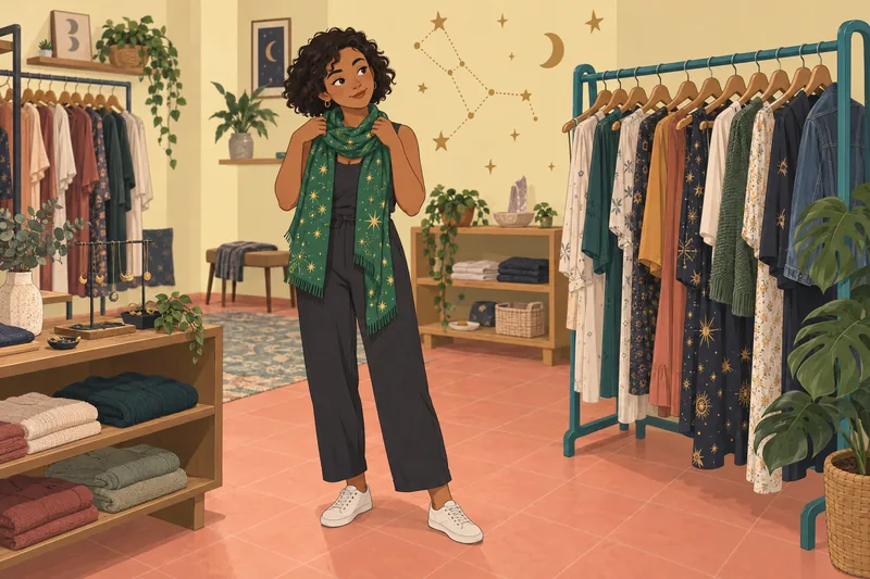 Do You Dress with a starry scarf.