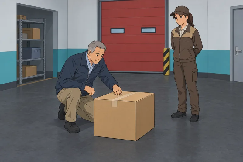 Do You Know? A supplier delivery awaits inspection.