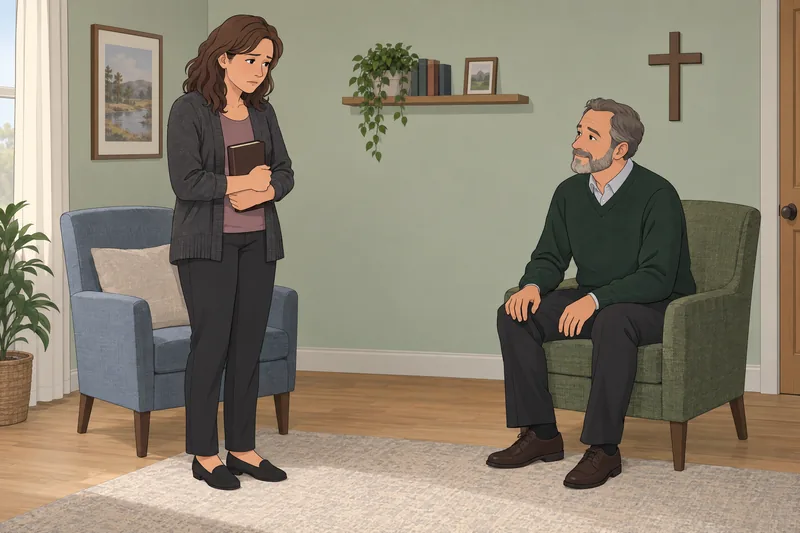 Does God Hate: a visitor seeks quiet reassurance.