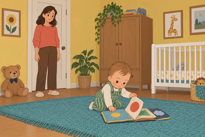 Does My Baby — quiet book play in nursery.