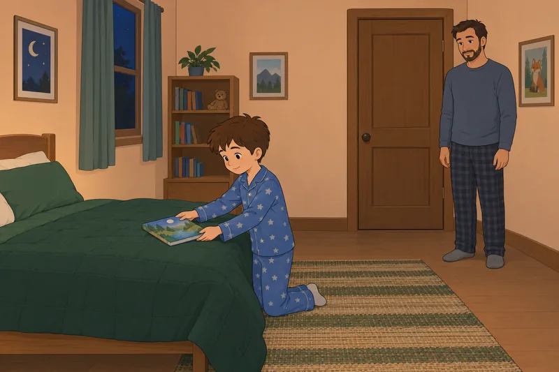 ¿Mi hijo tiene calma al leer de noche?