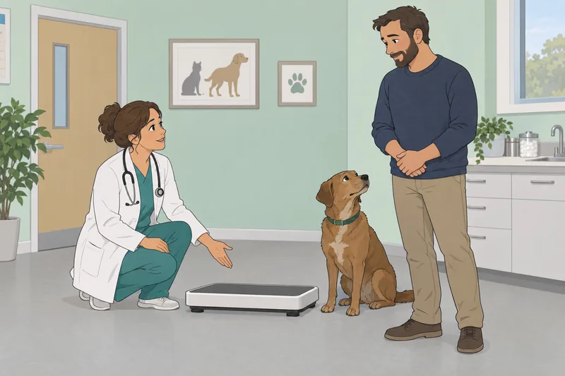cuestionario ¿Mi perro? Espera tranquilo en la clínica.