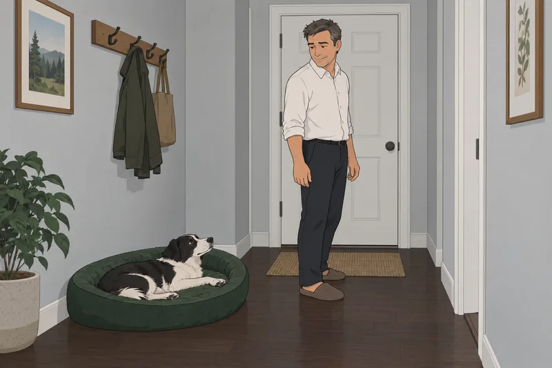 cuestionario ¿Mi perro descansa cerca, tranquilo.