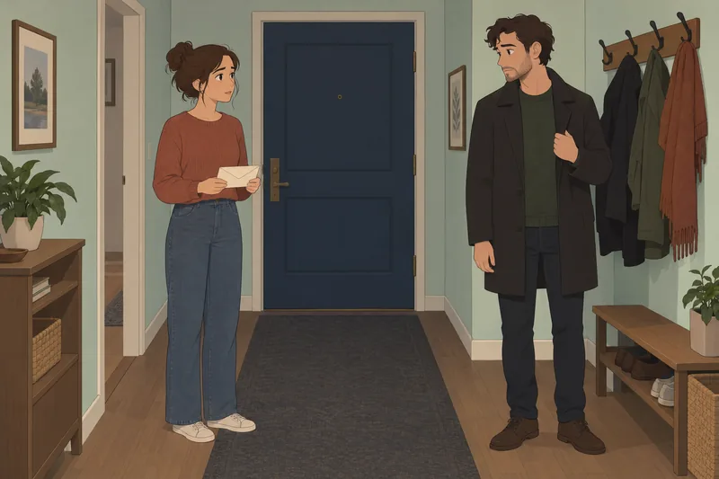 Does My Ex wait beside a closed door?
