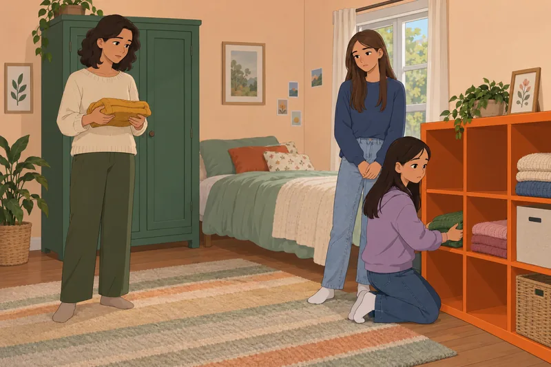Does My Mom: Sisters face uneven sweater choices.