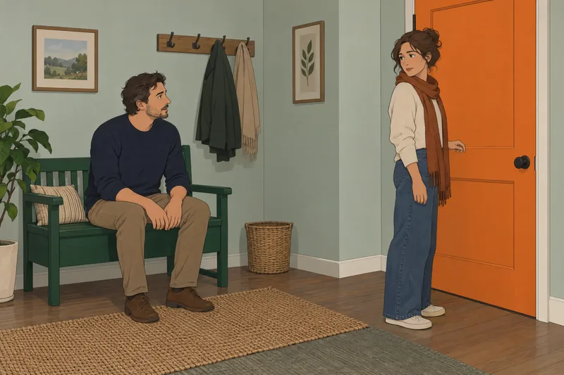 Does She Like: a quiet door-side talk.