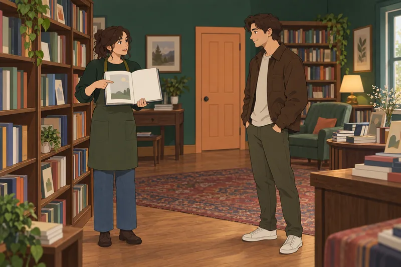 Does She Like shows a quiet book conversation.