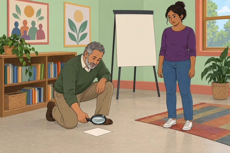 Does the Hormone work? An educator studies cards.