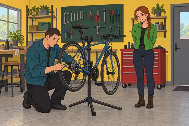 Dolan Twins Boyfriend unfolds in a bicycle workshop.
