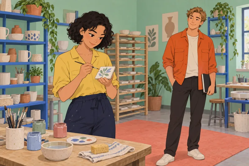 Dolan Twins Boyfriend unfolds in a ceramics workshop.