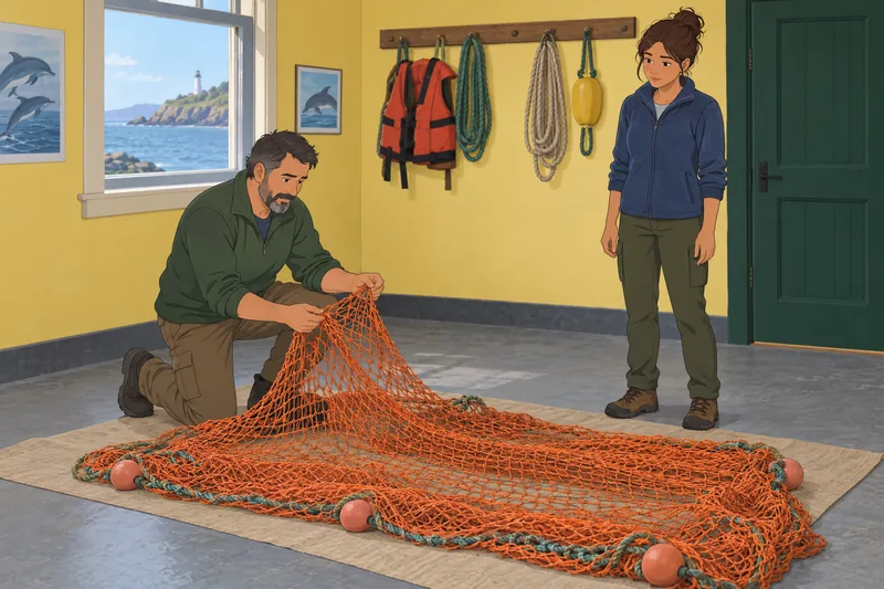 Dolphin Quiz highlights fishing-net conservation.