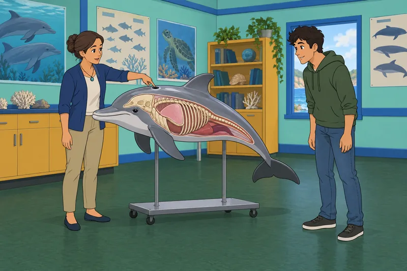 Dolphin Quiz shows a lesson on breathing.