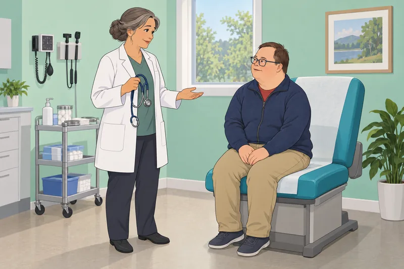 Down Syndrome Quiz frames a respectful clinic conversation.