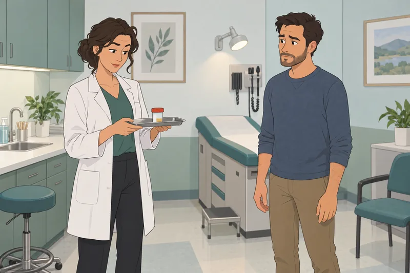 Dr Axe Leaky quiz scene in a clinic.