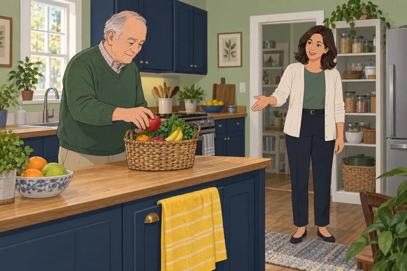 Dr Oz Age habits in a kitchen.