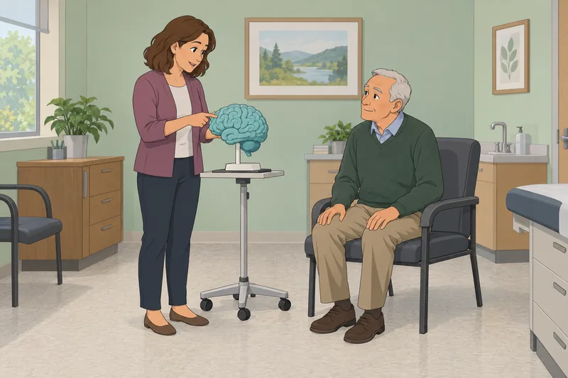 Dr Oz Alzheimer's quiz unfolds in a clinic.