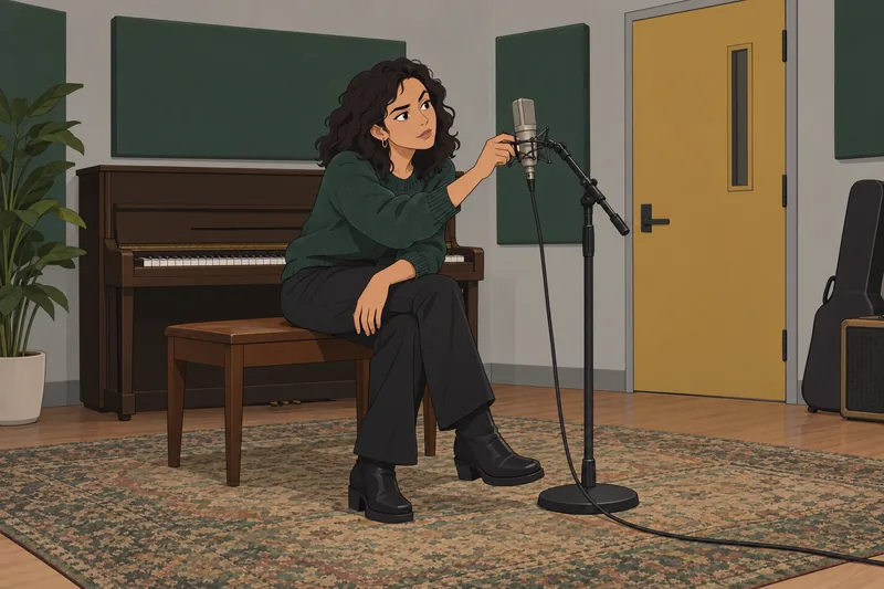 Drake Quiz: identifying a microphone in rehearsal.