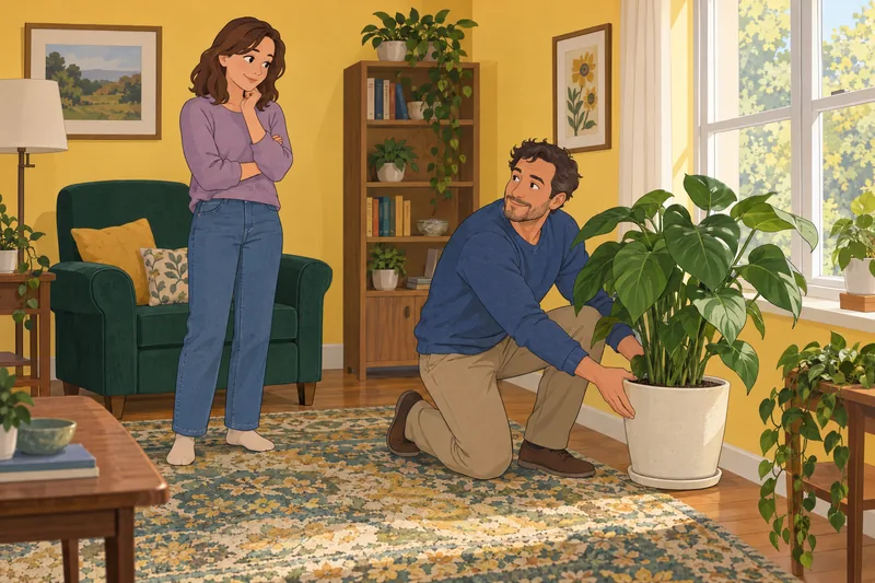 Dream Boyfriend Quiz beside a houseplant.