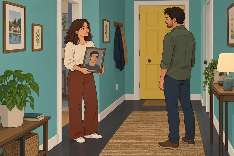 Quiz del hombre: ella considera un retrato.