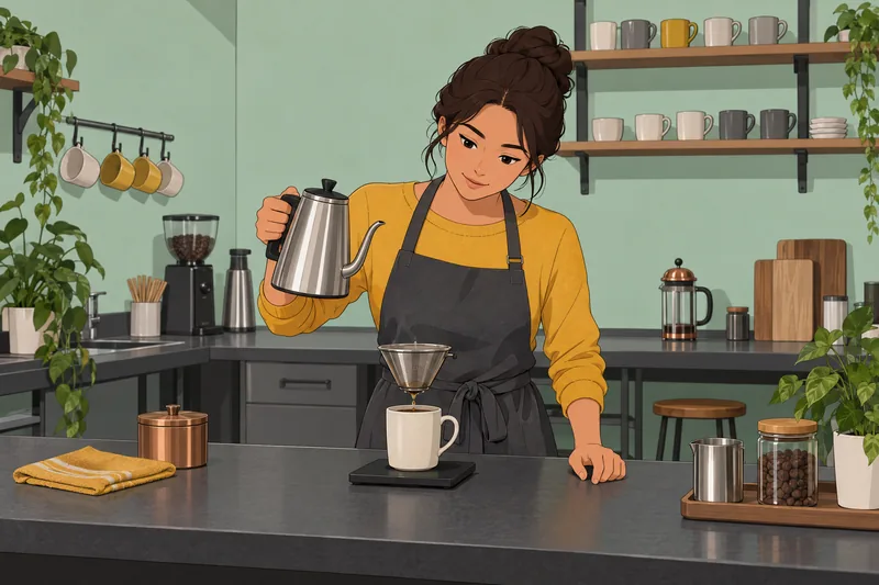 El cuestionario sobre bebidas muestra café preparado.