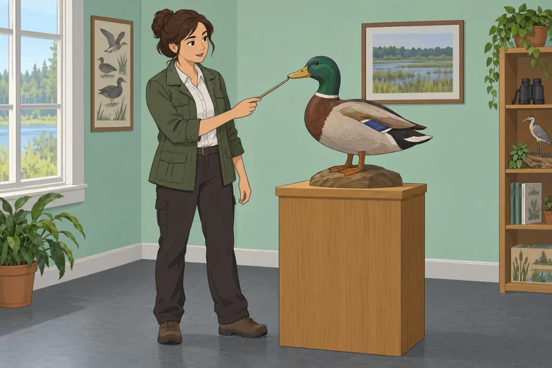 Duck Identification Quiz shows a duck model.