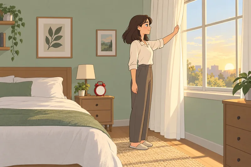 Early Bird or appears in a bright bedroom.
