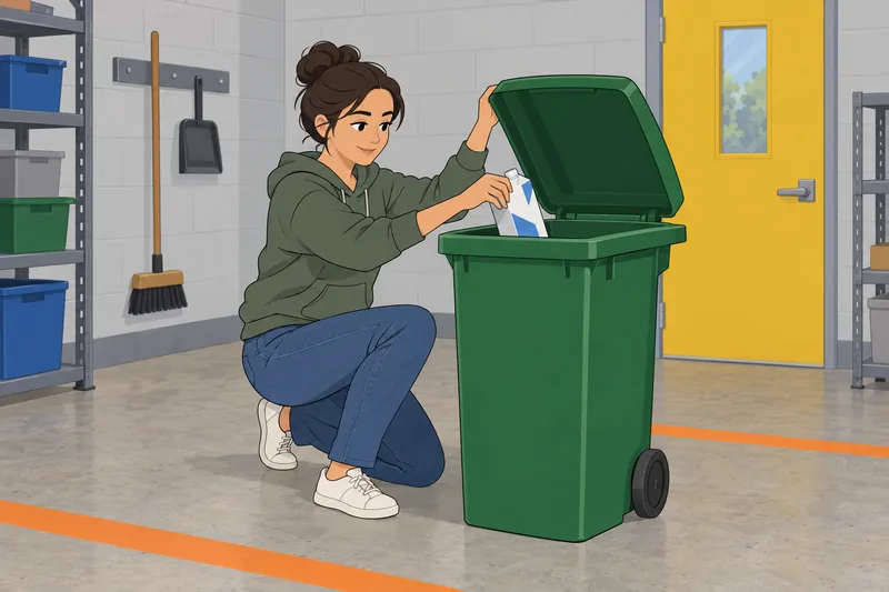 Earth Day Quiz shows a recycling choice.