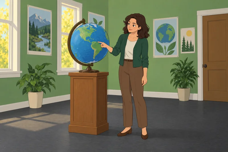 Earth Day Quiz shows a climate lesson.