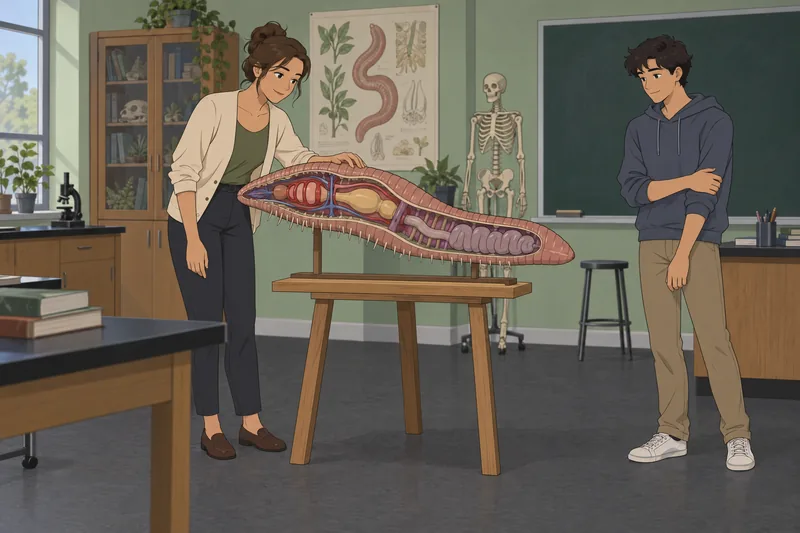 El cuestionario sobre la anatomía presenta un modelo.