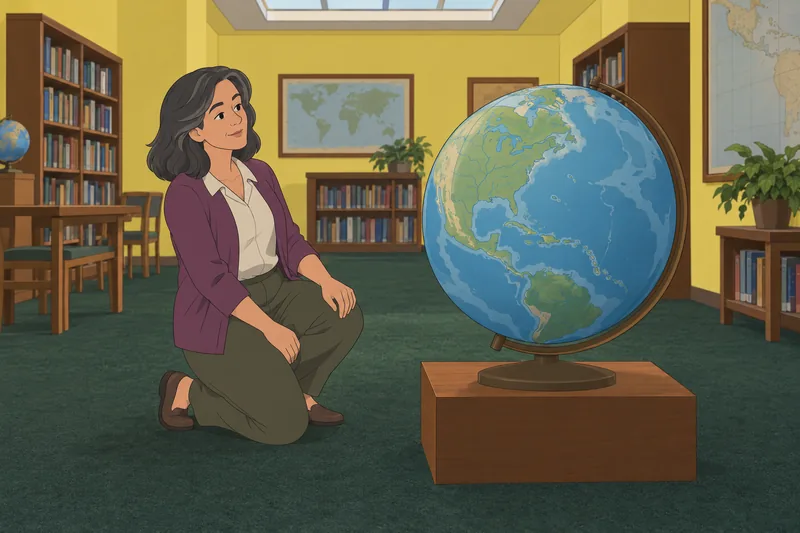 El cuestionario sobre los estados presenta un globo.