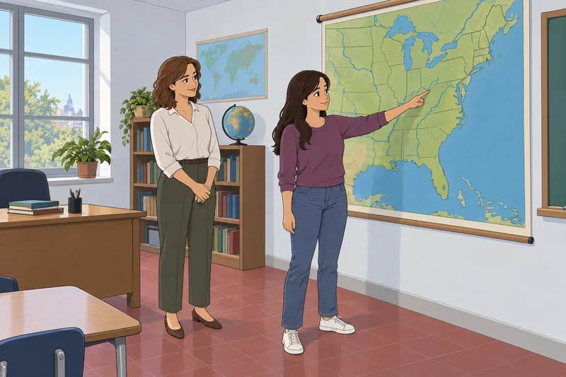 El cuestionario sobre los estados muestra costas.
